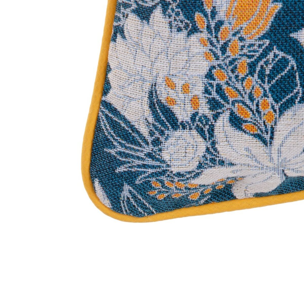 Kussen Blauw Blommor 45 x 10 x 45 cm